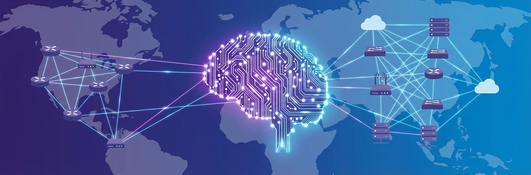 AI and machine learning illustration