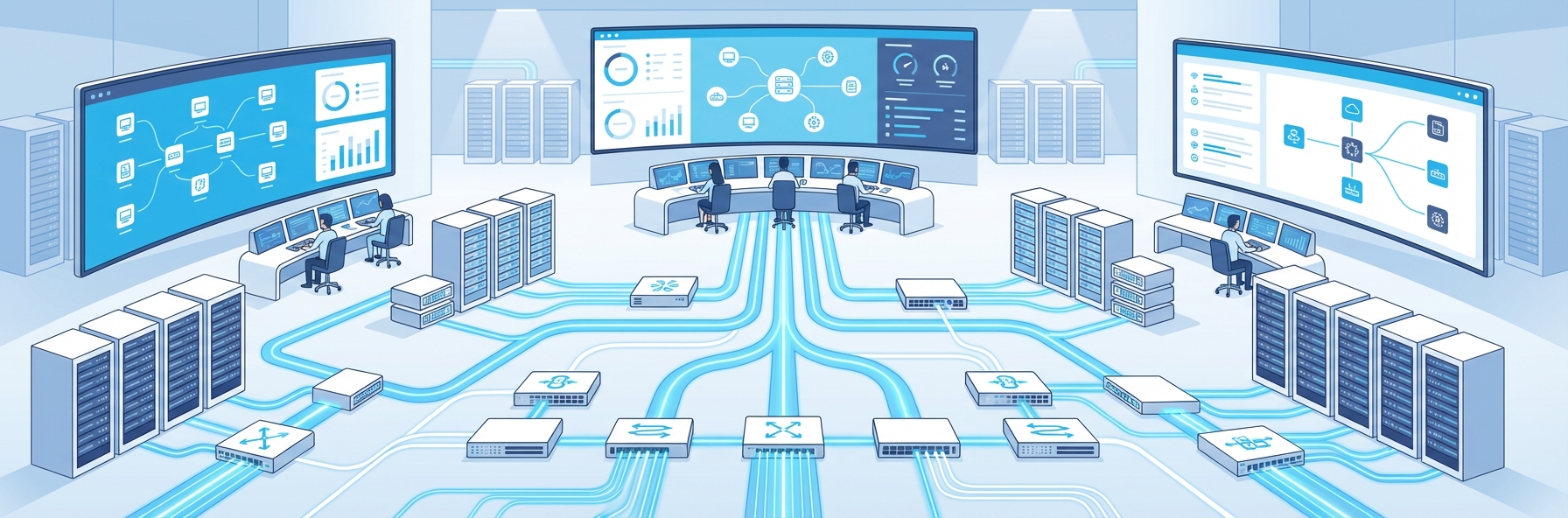 Network automation illustration